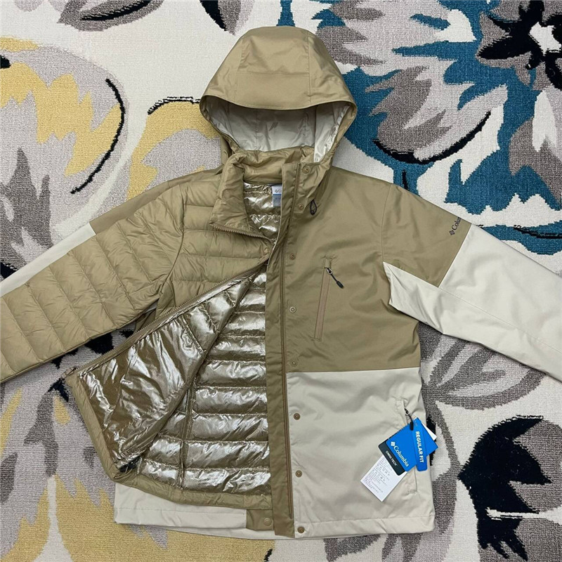 New Colombian Autumn and Winter Women's Silver Point 650 Fill down Inner Liner Three-In-One Waterproof Jacket Xr4256