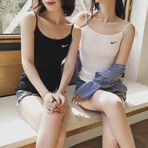 2021 Summer Harness Vest Spring Summer Fashion Pure Cotton 100 Hitch Body Display Slim Undershirt Sleeveless Hook T-shirt Woman