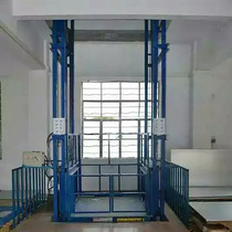 Electric rail type fixed hydraulic lift flat cargo machinery elevator large tonnage warehouse lift hoist