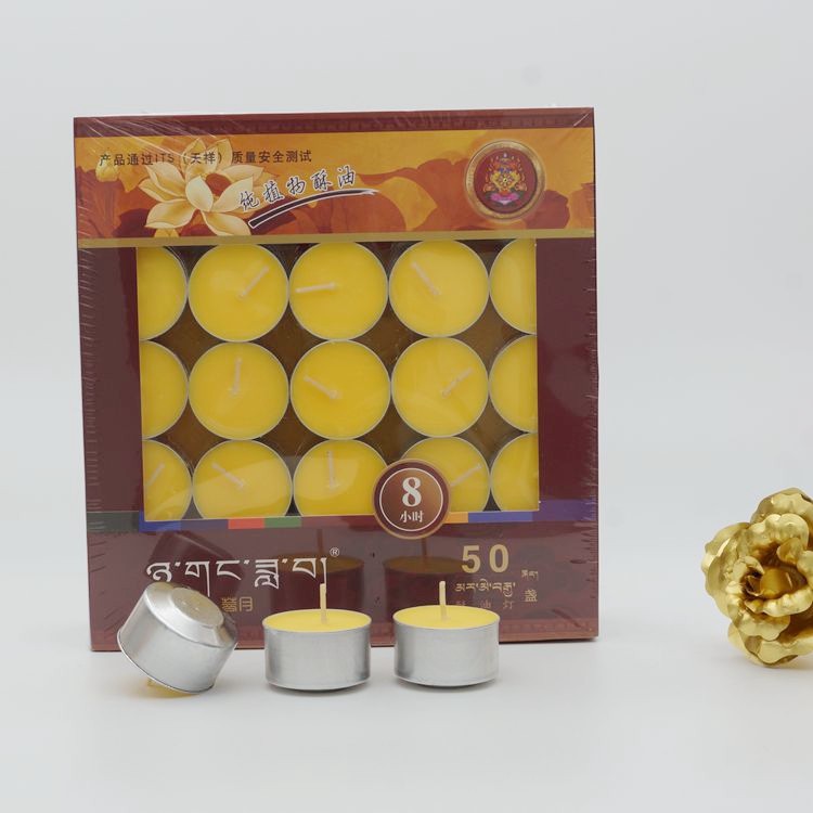 100 % Bodhisattva Butter Lights Pure Plant Butter 8 Hour Butter Candle for 50 Bodhisattva Lamps