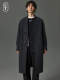 中式小立领羊毛呢子大衣男士中长款休闲宽松冬季加厚风衣外套男