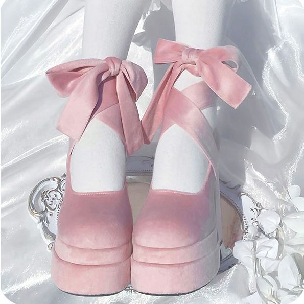 French Barbie Mary Jane High Heels for Women 2026 Summer New Fashion Cross-Strap Thick Heel Lolita Shoes