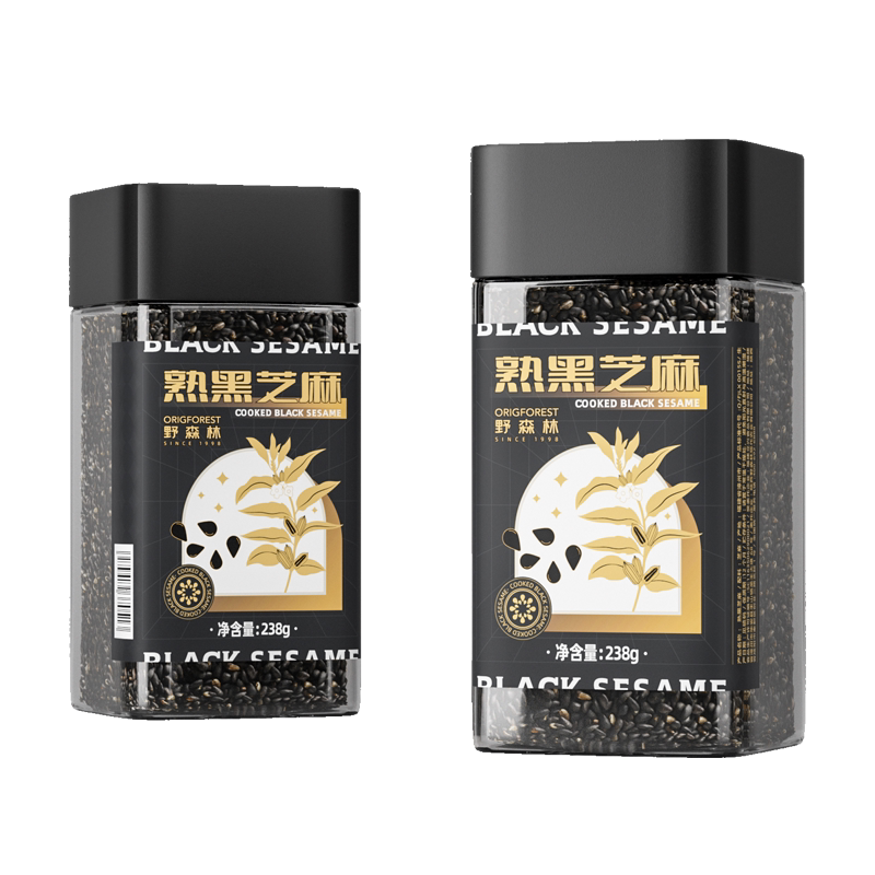 Wild forest black sesame dark sesame grain grain canned for grain 238g
