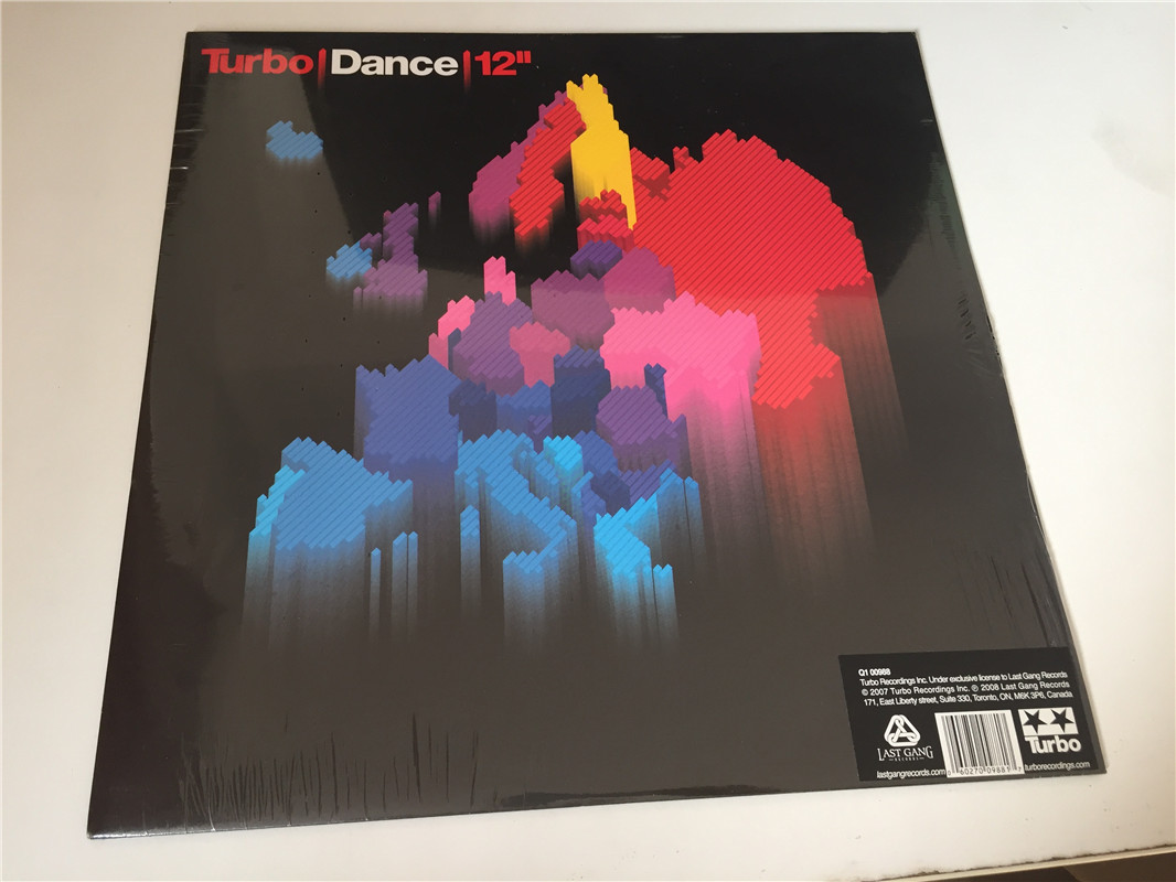 turbo dance 12 LP Black Gel Record Undemolished