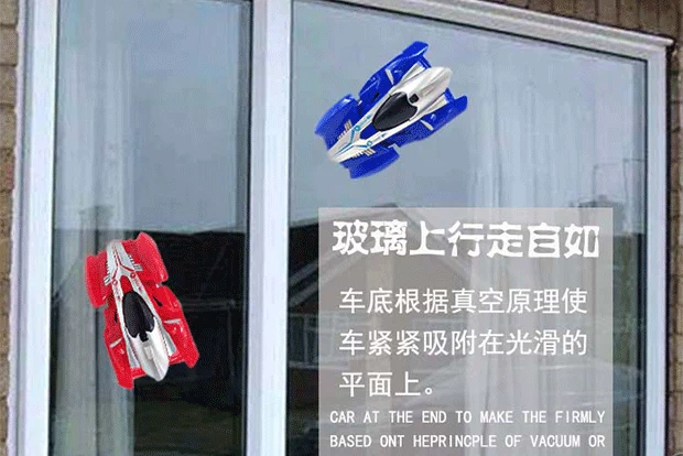 Leo tường điện hút tường sạc không dây điều khiển từ xa xe 360 ​​xoay cậu bé đồ chơi mini leo núi đồ chơi siêu nhân