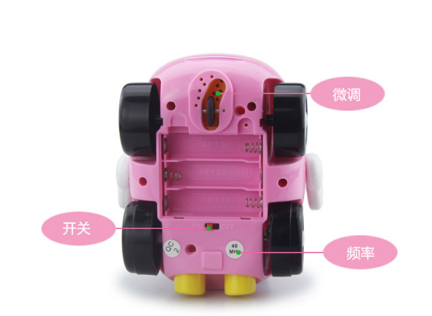 HelloKitty Hello Kitty Phim hoạt hình trẻ em Âm thanh và ánh sáng Điều khiển từ xa không dây Mini Xe dễ thương Đồ chơi cho bé gái đồ chơi cho bé sơ sinh