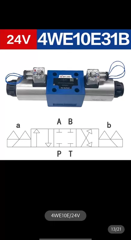 4WE6 thủy lực điện từ đảo chiều van định hướng van 4WE6D/10D Series đơn AC/DC cao áp van điện từ van thủy lực 5 3 van điều khiển lưu lượng thủy lực