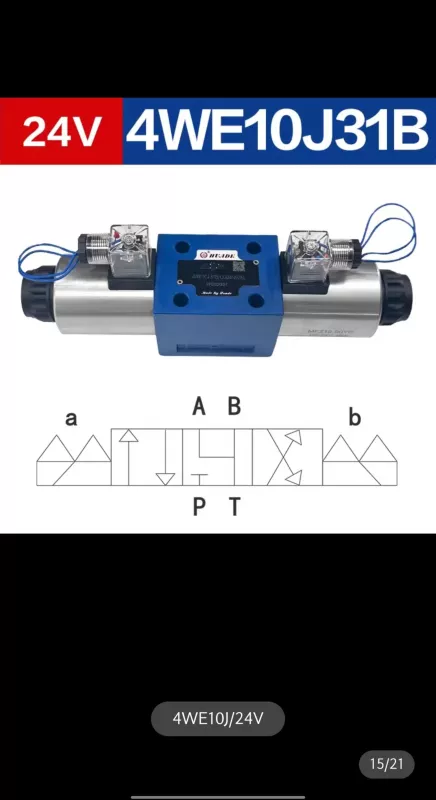 4WE6 thủy lực điện từ đảo chiều van định hướng van 4WE6D/10D Series đơn AC/DC cao áp van điện từ van thủy lực 5 3 van điều khiển lưu lượng thủy lực