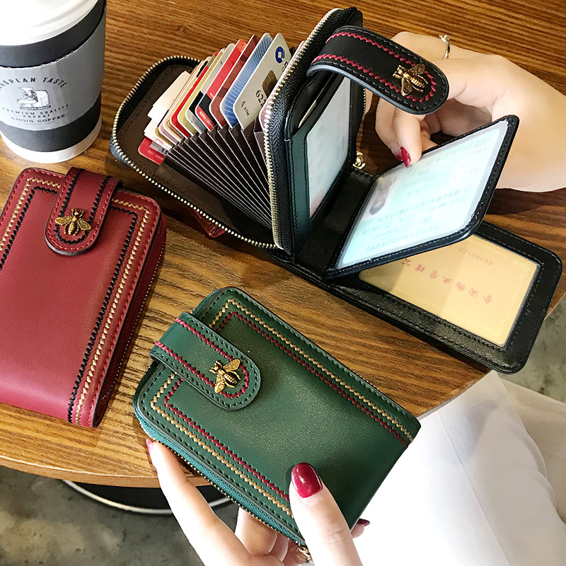 Cabal woman small and refined upscale multi-position leather cover protective sleeve driving license genuine leather motor license two-in-one