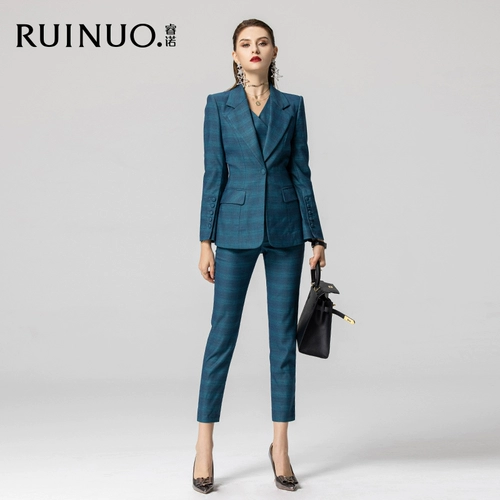 Классический костюм, модный элитный комплект, пиджак классического кроя, облегающий крой, в британском стиле