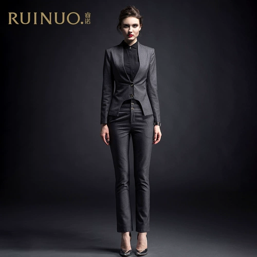 睿诺 Демисезонный комплект, модный элитный рабочий костюм, облегающий крой
