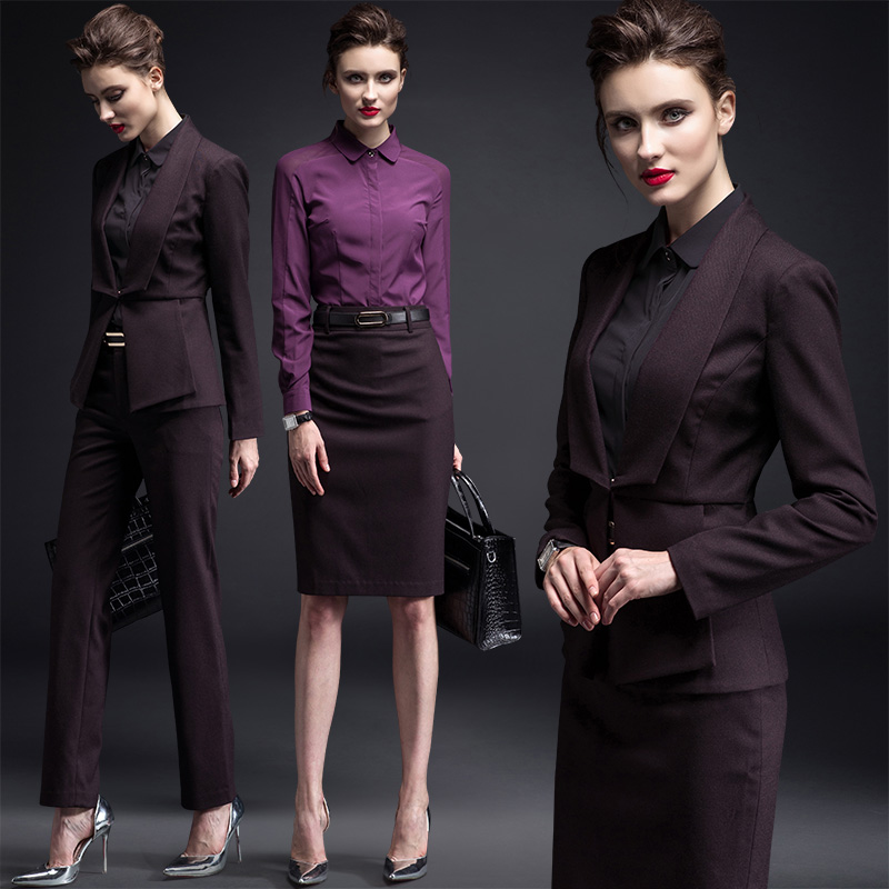 Rui Nuo high-end business suit autumn and winter new work business fashion interview formal feminine temperament overalls