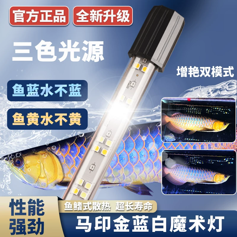 led马印神灯灯金专用灯鱼缸灯防水灯双模式蓝白增艳水草灯全光谱 detail 6