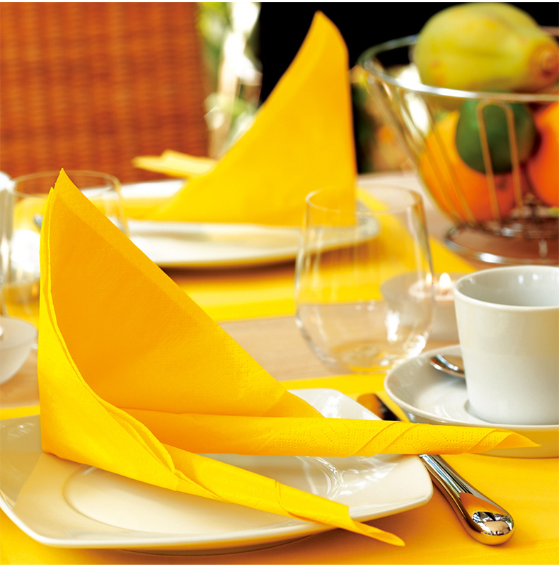 50 / hộp giấy nhập khẩu khăn ăn Duni Bắc Âu màu miệng vuông BOOSEY Placemats khách sạn bảng nhà hàng ăn uống - Khăn trải bàn tấm trải bàn nhựa