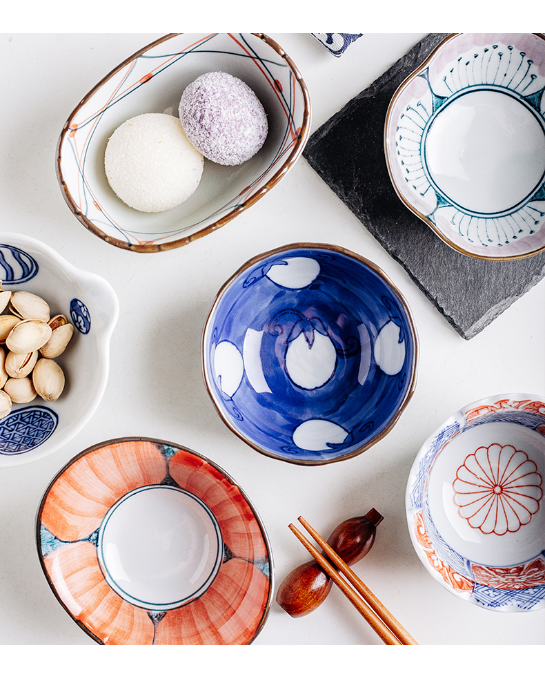 Miske Japanese - style tableware ceramics small plate creative plates special - shaped vinegar dish of soy sauce dish flavor dish dish dish