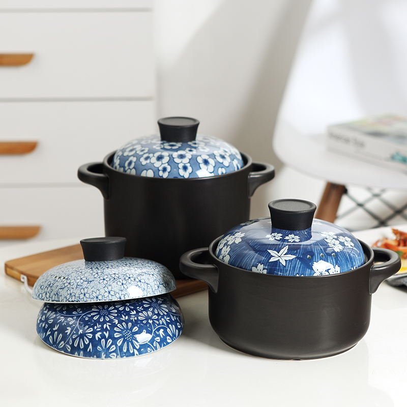 Casserole Japanese hand - made simmering ceramic household coal gas flame to hold to high temperature Japanese big crock pot gas in clay pot