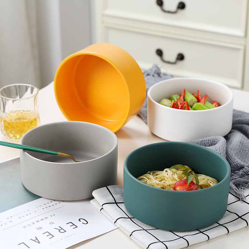 Northern wind jobs household contracted rainbow such as use of household ceramic bowl size 6 inches deep bowl of soup bowl of salad bowl round bowl