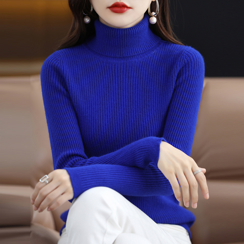 So Beautiful~ Women's Turtleneck Sweater for Autumn and Winter, Tight-Fitting Inner Knit Long-Sleeve Top, 2026 New Slim-Fit Versatile Base Shirt