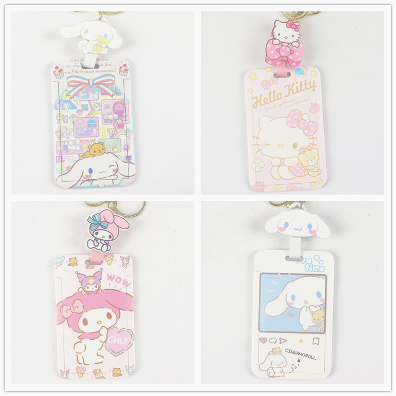 Japanese-Style Laurel Dog Multi-Purpose Card Holder for Campus Meal Cards, Subway and Bus Cards, Kindergarten Name Tags, Drawstring Keychain Japanese-Style Laurel Dog Multi-Purpose Card Holder for Campus Meal Cards, Subway and Bus Cards, Kindergarten Name Tags, Drawstring Keychain