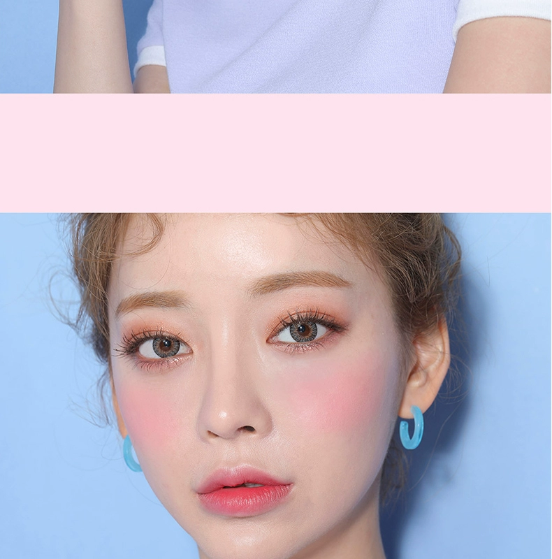 Chuu phiên bản tiếng Hàn mới của vịt axit hyaluronic tinh tế và bền bỉ không bay bột fanfanchuu - Blush / Cochineal phấn má the saem