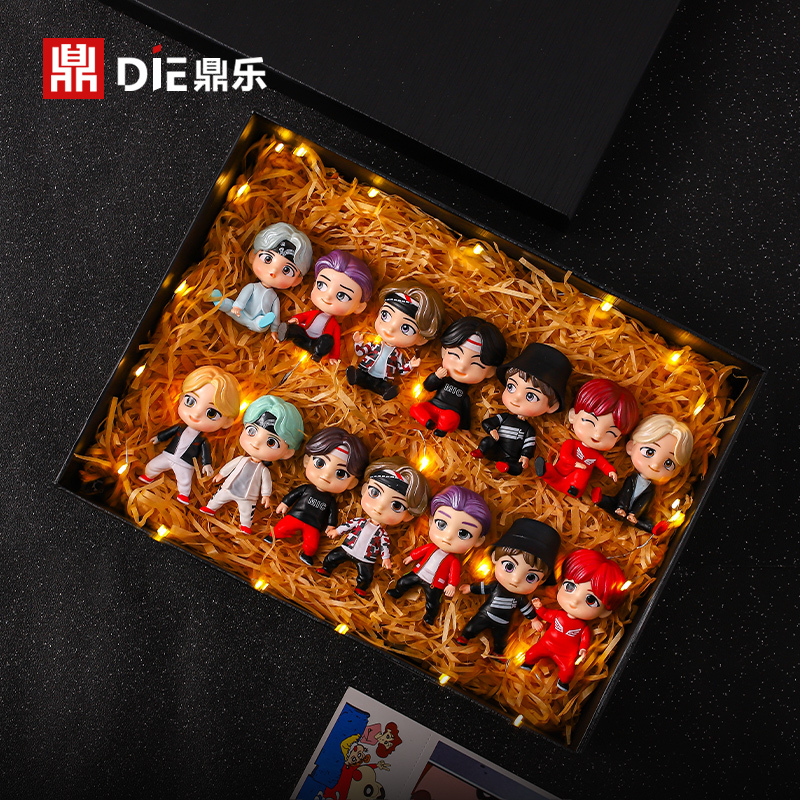 Bts (Bts) Korean Doll Figurine Ornament Tinytan Same Style Merchandise Gift for Girls' Birthday