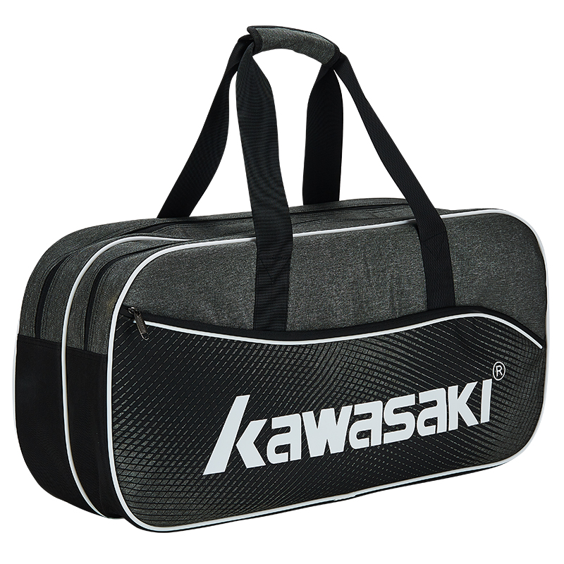 Kawasaki badminton racket bag single shoulder backpack 6 packs portable portable bag tennis bag racket bag for men and women