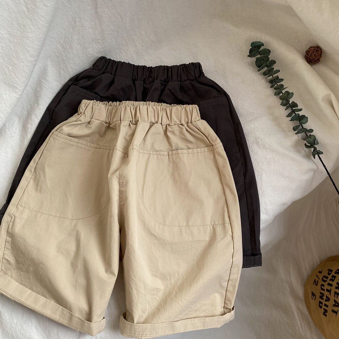 Self-Stay ~ 2021 Summer Korea Mori Department Art Fan Men and women Children's Baby Seven Pants Loose Casual Pants