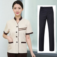 Желтые штаны, V-образный вырез, короткий рукав