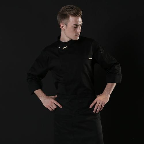 Рабочий черный зимний лонгслив, демисезонный пуховик