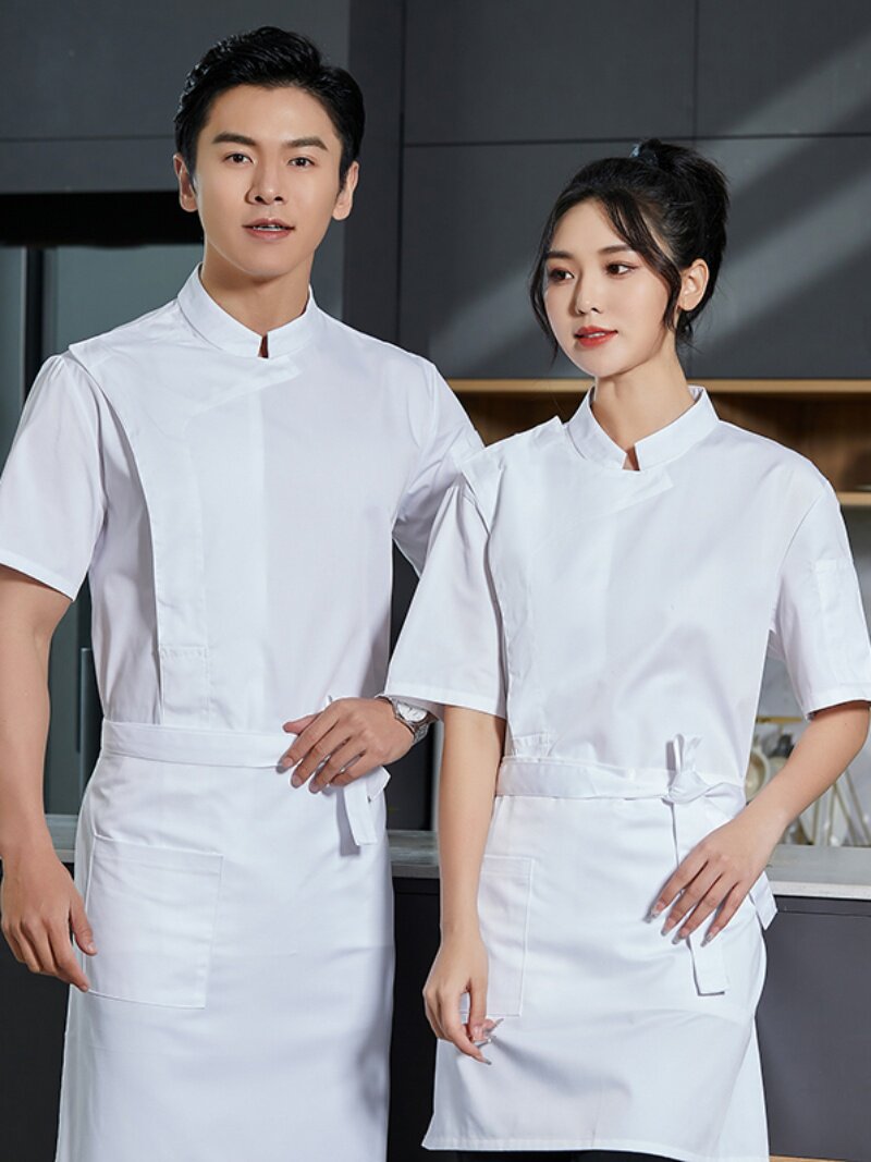 新式精品厨师工作服中西餐厅烘焙工装火锅烤肉酒店饭店后厨房衣服