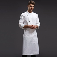 Белый лонгслив, водонепроницаемый фартук