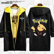 Jacket Elf Bảo Giấc mơ Elf Pikachu Thám Co-hoạt hình Jacket Quần áo Couple nam Và nữ áo gió