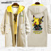 Jacket Elf Bảo Giấc mơ Elf Pikachu Thám Co-hoạt hình Jacket Quần áo Couple nam Và nữ áo gió 