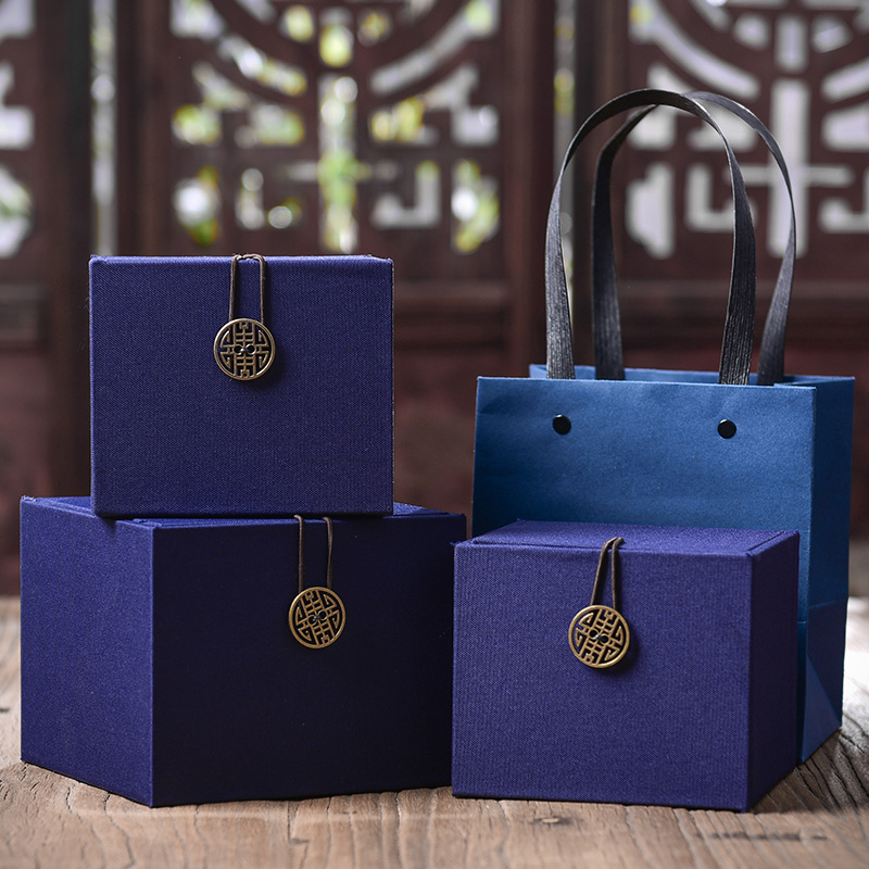 Tao blessing master cup receive box gift box box gift box with bag in big cup lid bowl