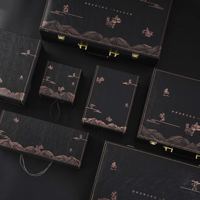Black Portable Single Cup, Double Cup, Three Cup, Four Cup, Five Cup, Six Cup Gift Box Teapot Box Tea Set Portable Gift Box Black Portable Single Cup, Double Cup, Three Cup, Four Cup, Five Cup, Six Cup Gift Box Teapot Box Tea Set Portable Gift Box