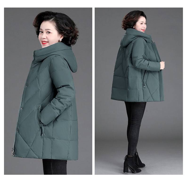 F1232 2360K ÁO KHOÁC NỮ WUHTDNG BIG SIZE NGOẠI CỠ MŨ LIỀN MÙA XUÂN THU ĐÔNG TRUNG NIÊN THỜI TRANG NỮ G05 SẢN PHẨM MỚI