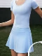 Baby Blue Short Short High Elast