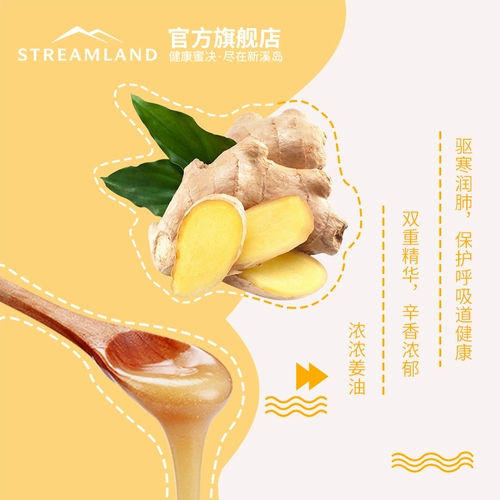 Streamland Остров Синьси Бейли Джинджер Мед 500G Pure Natural Honey New Zealand Импортирован