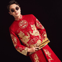 Mens Xiuhe clothing new Chinese wedding dress summer plus wedding toast service groom bridegroom to pick up male