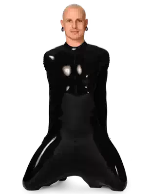 British Libidex fashion latex coat men's erotic latex bag Surrender Bodybag