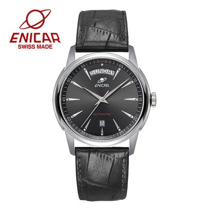 Enicar英纳格官方红牌系列手表自动机械男表1