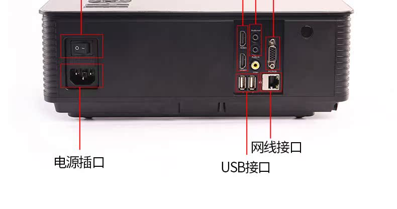 Thunderbolt 2018 máy chiếu M5 mới HD văn phòng tại nhà Nhỏ cầm tay không dây 1080P wifi rạp hát tại nhà Dạy học Máy chiếu di động Android 4K TV treo tường