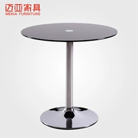 Hefei Maiya стеклянный круглый стол за столом кофе, время, говорящий столик, маленький круглый столик получен столовой мода простой современный кофе