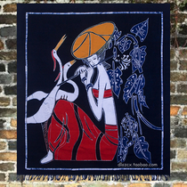 Yunnan Dali Miao handicrafts a few batik paintings ethnic style fabric special color wall decoration hanging jewelry