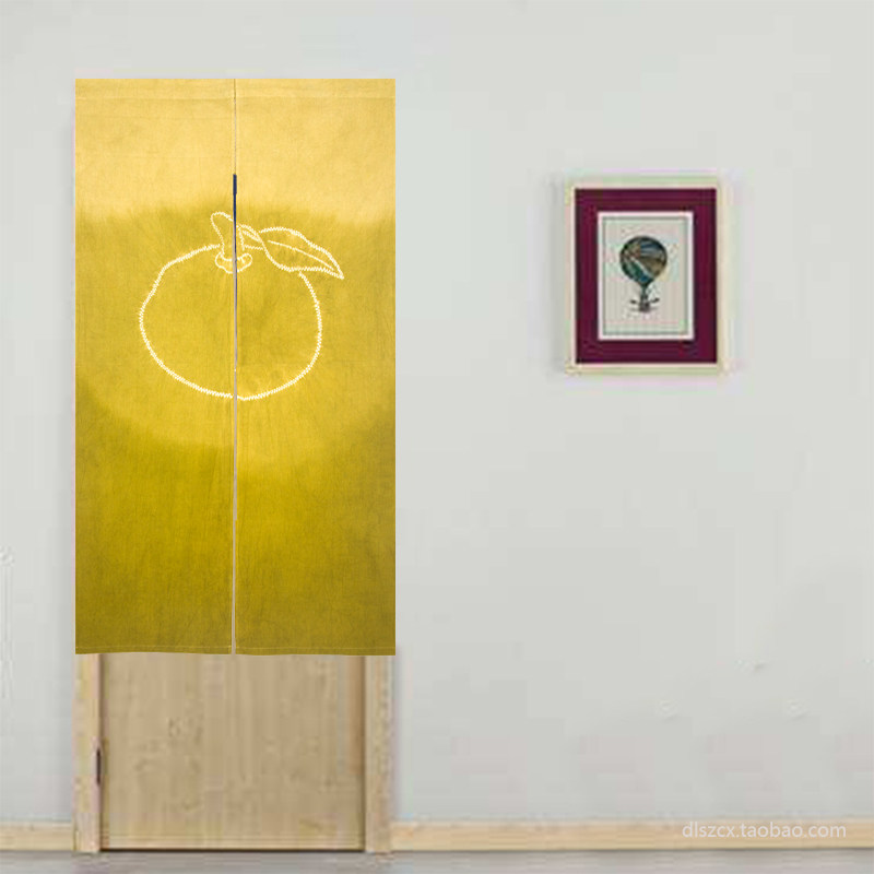 Yunnan ethnic handicrafts Decorative hanging decoration Plant and wood dyeing Dali hand-made Bai tie-dye Japanese semi-door curtain