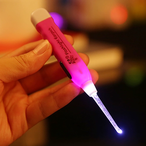 Светящаяся безопасная детская ухочистка для младенца для новорожденных