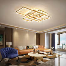 Nordic living room lamp Light luxury modern simple atmosphere led ceiling lamp Golden personality creative bedroom dining room lamp