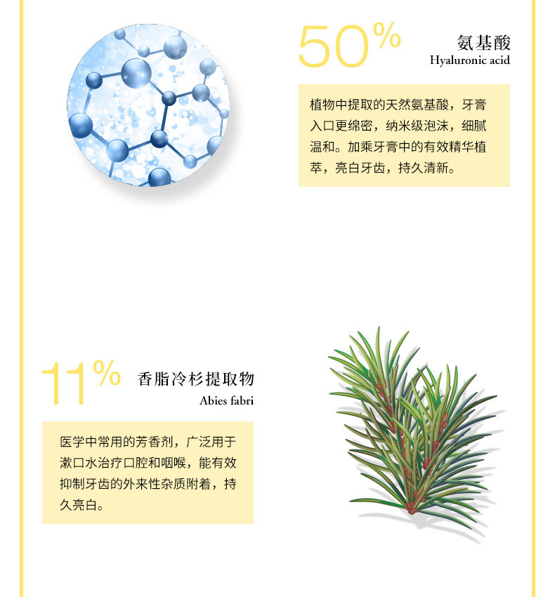 美国FDA认证品牌  小巨蛋 臻白养护牙齿  植物氨基酸牙膏 160g 图3