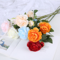 Simulation Flowers Fake Flowers Furnishing Peony Flowers Bouquet Pendulum Pieces Living-room Table Flowers Swing Flower Art Supplies Decoration Flowers Plastic Flowers