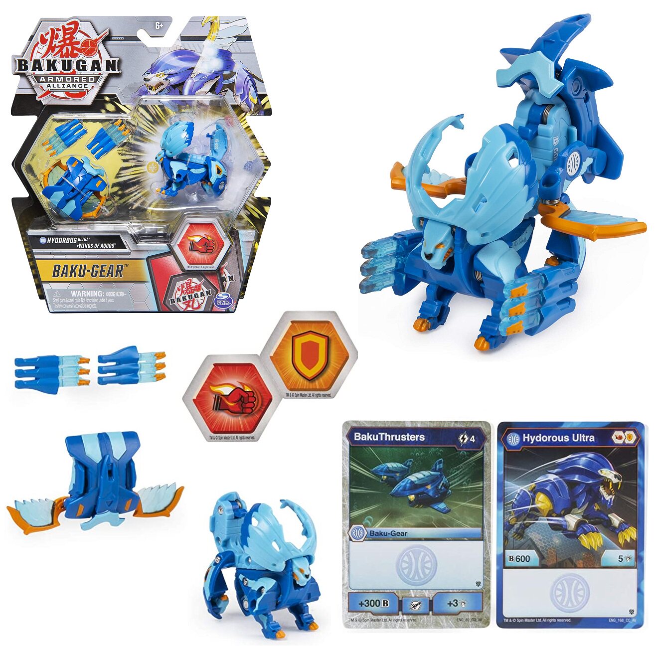 New Genuine Bakugan BP Armored Alliance Star Wars Transformation Toy Weapon Installed Flood Lion Hydorous